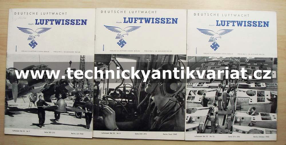 Deutsche luftwacht Ausgabe LUFTWISSEN (1943) 8KS