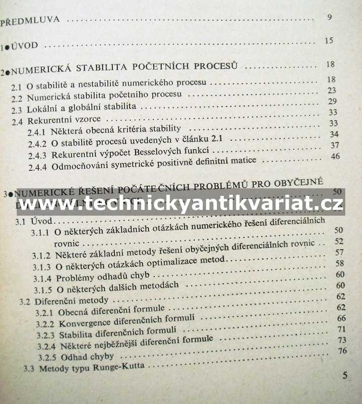 Numerické řešení diferenciálních rovnic - Babuška, Práger, Vitásek (1964)