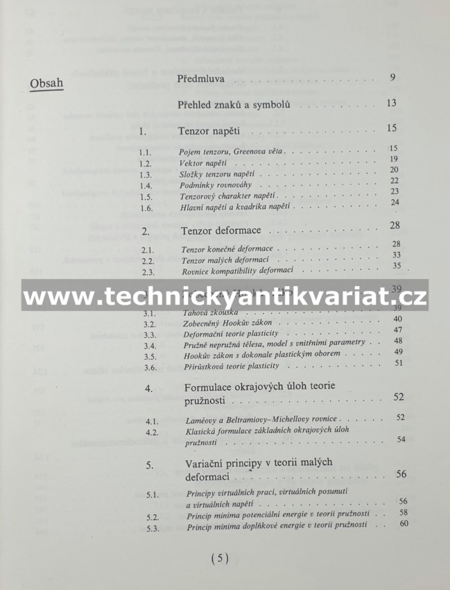 Úvod do matematické teorie pružných a pružně plastických těles - Nečas, Hlaváček (1983)