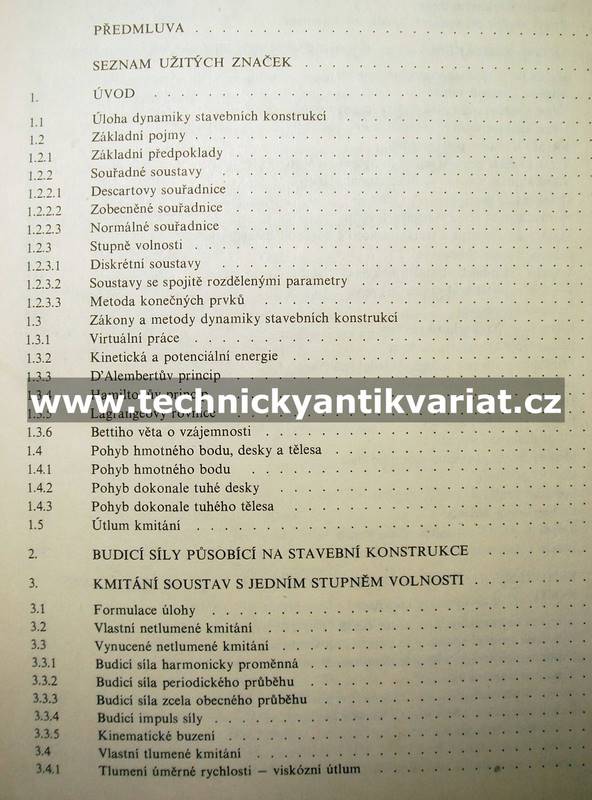 Dynamika stavebních konstrukcí - Baťa, Plachý, Trávníček (1987)