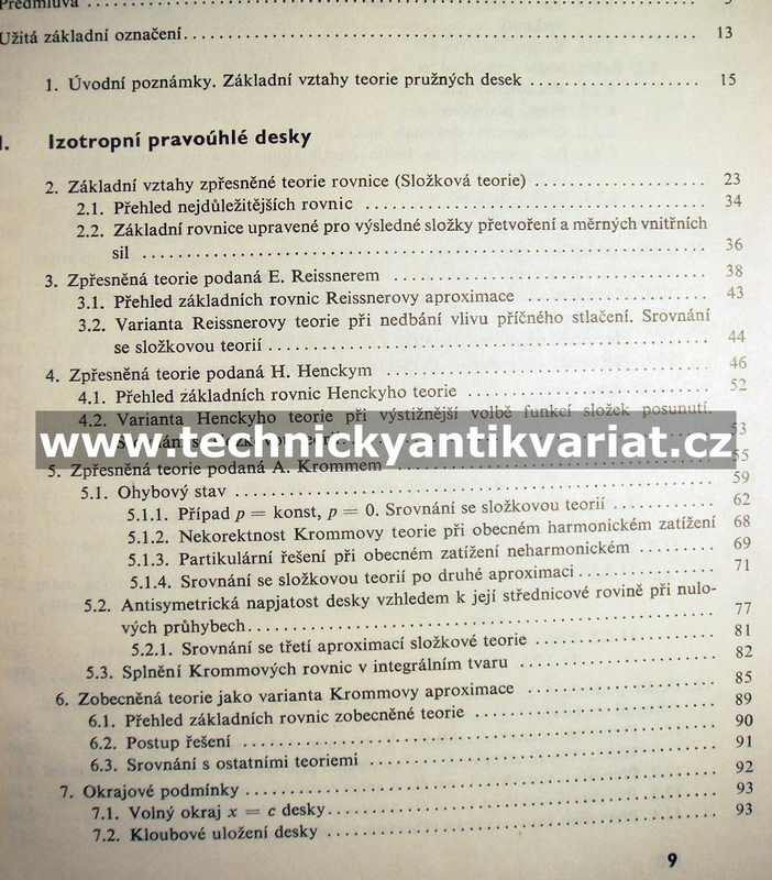 Teorie průžných desek - Vladimír Panc (1970)