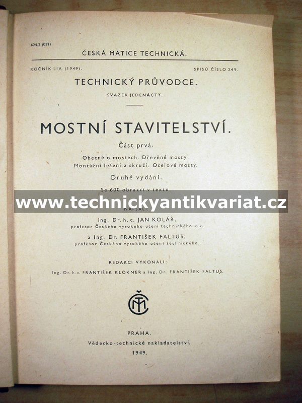 Mostní stavitelství I. (1949)