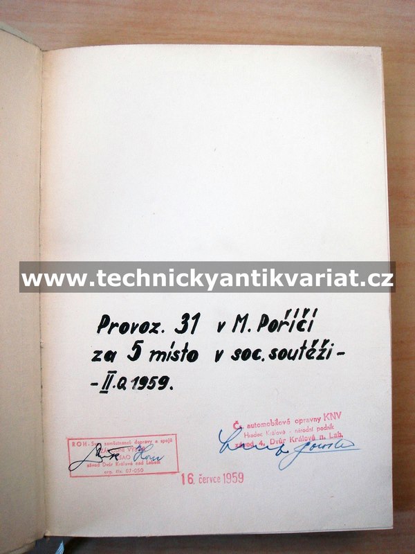 Tatra 111 - dílenská příručka (1959)