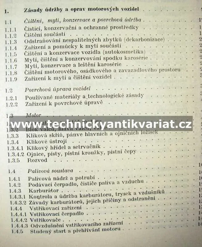 Opravy, zkoušení a seřizování motorových vozidel - Ivo Bernard (1972)