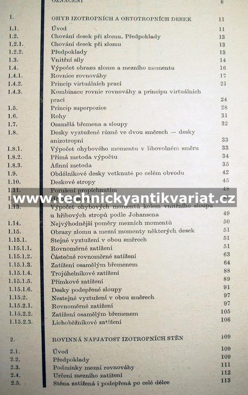 Výpočet desek a stěn podle mezní únosnosti - Richard Bareš (1967)