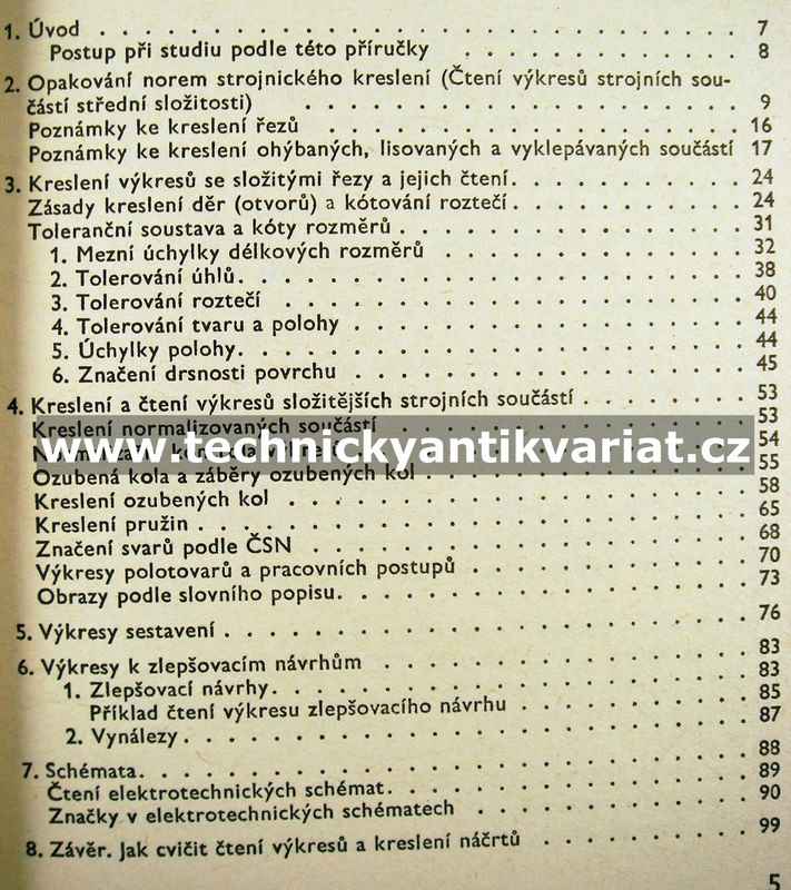 Kurs 90 Technické kreslení ve strojnictví (1965)