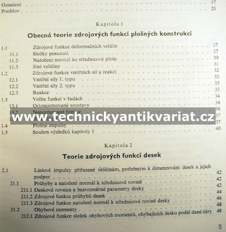 Teorie zdrojových funkcí plošných konstrukcí a její aplikace na desky - Vladimír Kolář (1967)