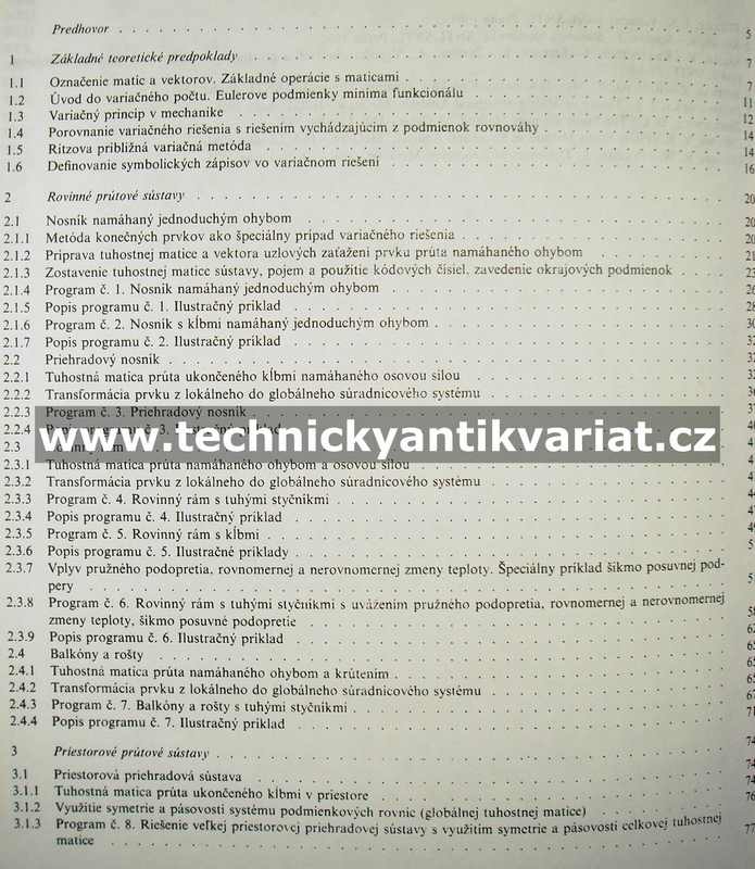 Programy - statika, stabilita a dynamika stavebných konštrukcií - Ján Ravinger (1990)
