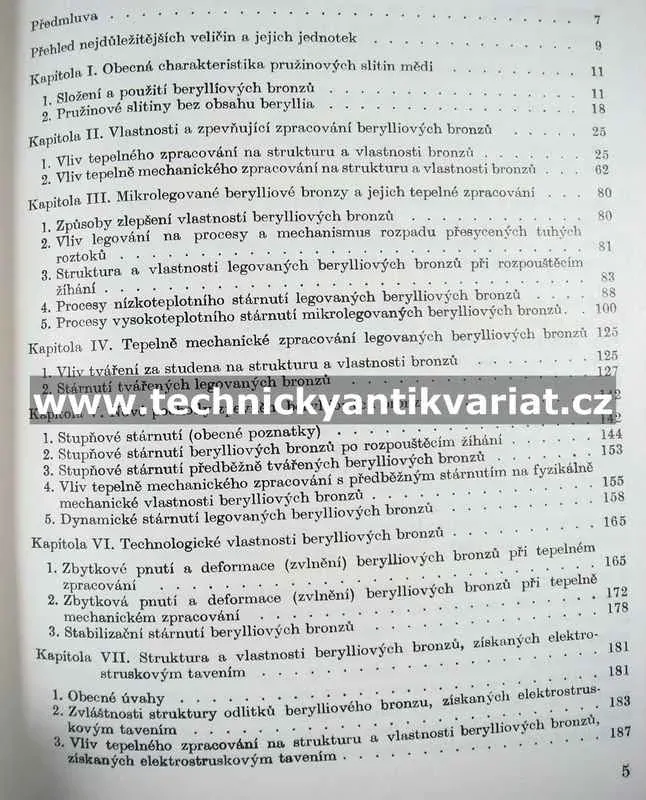 Pružinové slitiny mědi - Pastuchovová, Rachštadr (1986)