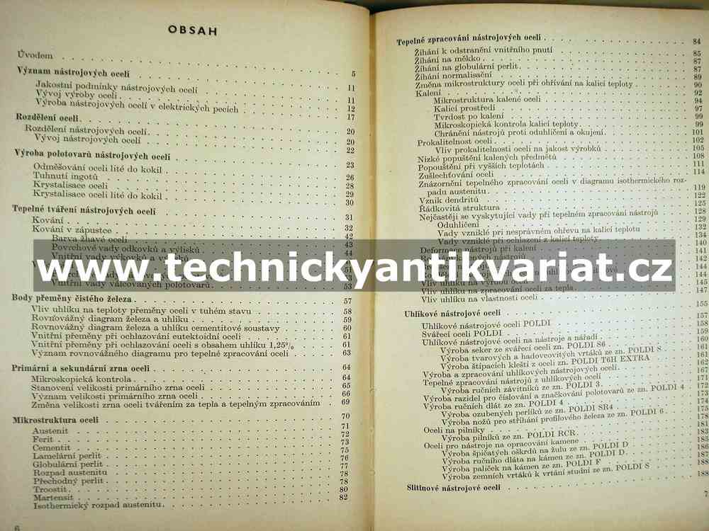 Nástrojové oceli - Viktor Walla (1952)