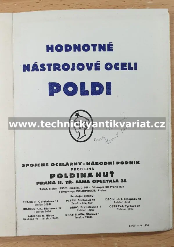 Poldi - hodnotné nástrojové oceli (1950)
