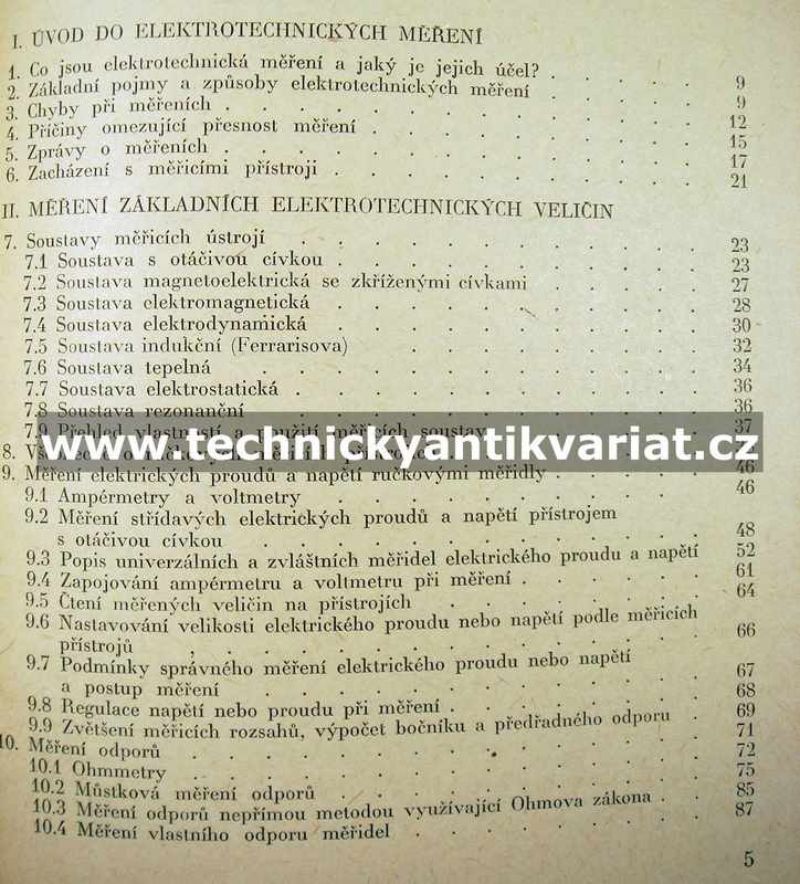 Elektronická měření - His, Vitejček (1961)
