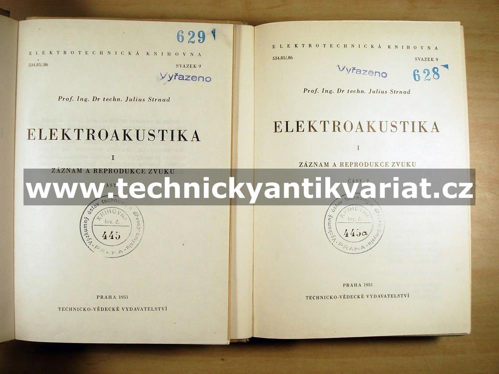 Elektroakustika I., část 1,2 - Julius Strnad (1951)