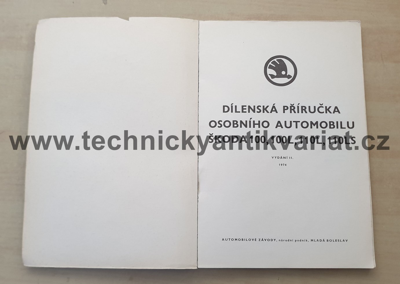 Škoda 100, 100L, 110L, 110LS - dílenská příručka (1974)