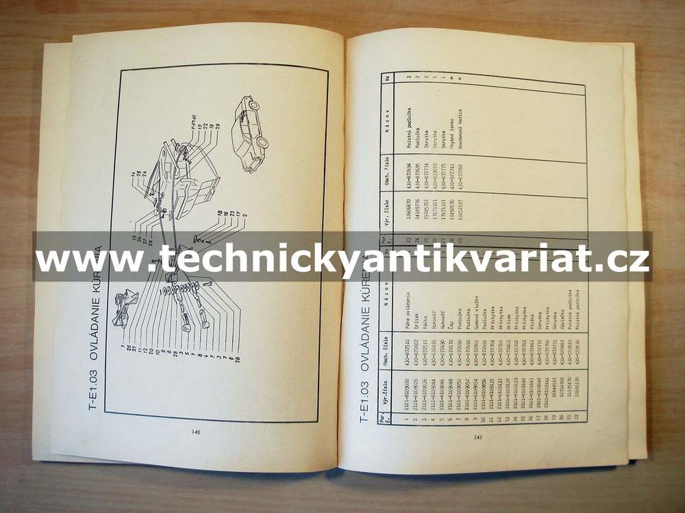 Vaz 2101 - katalog náhradních dílů (1973)