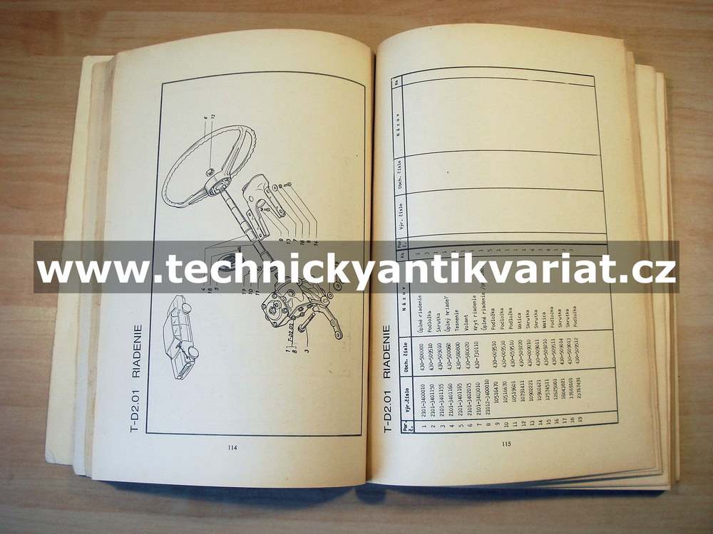 Vaz 2101 - katalog náhradních dílů (1973)