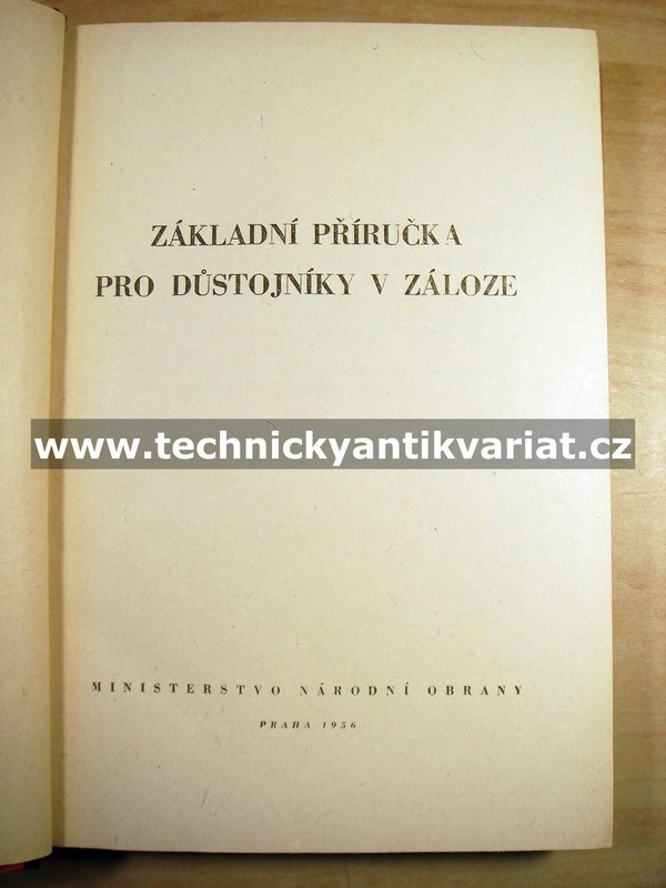 Základní příručka pro důstojníky v záloze (1956)
