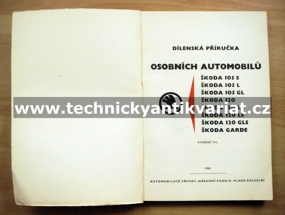 ŠKODA 105S, 105L, 105GL, 120, 120L, 120LS, 120GLS, Garde - dílenská příručka (1981) KONTROLA