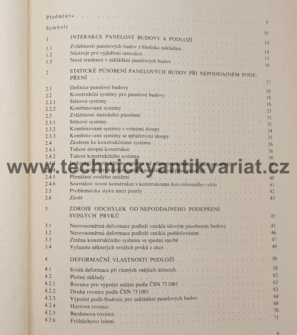 Statika základů panelových budov - Rojík, Šimek, Šír (1981)