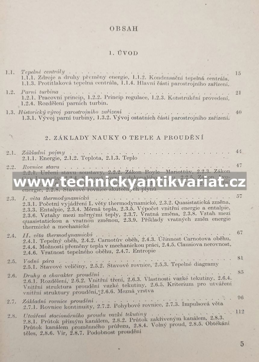 Parní turbíny I. Theorie a výpočet - Ambrož, Bém, Budlovský, Málek, Zajích (1955)