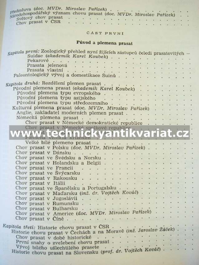 Speciální zootechnika III. Chov prasat (1960)