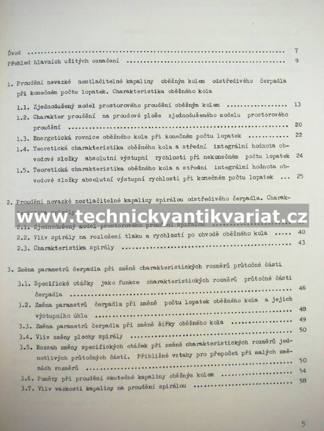 Vliv změny geometrických tvarů průtočné části odstředivých čerpadel na jejich parametry - Zdeněk Waisser (1976)