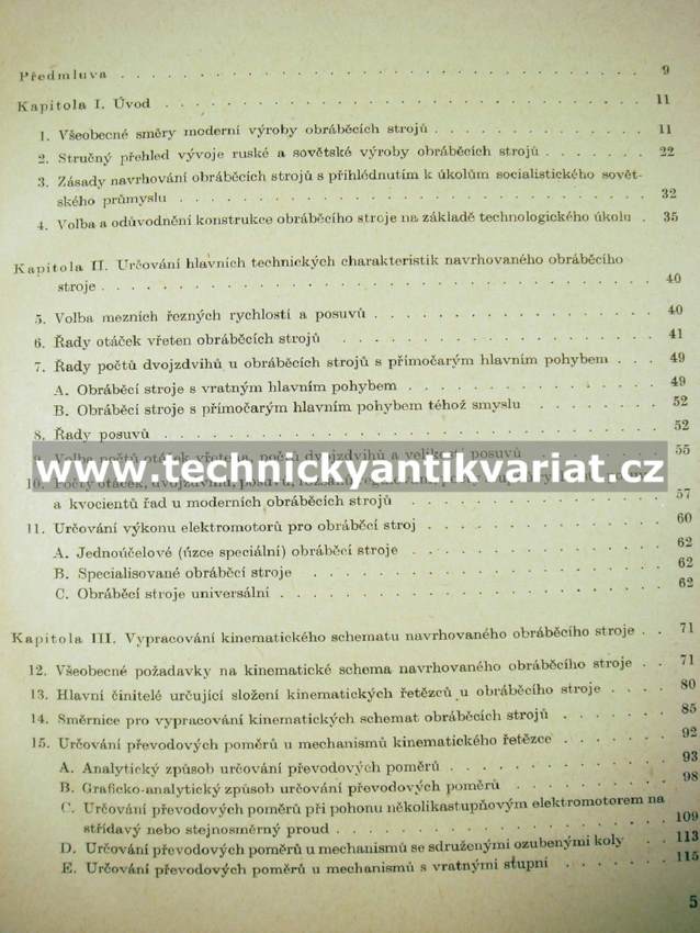 Výpočet a konstrukce obráběcích strojů I. - N.S.Ačerkan (1955)