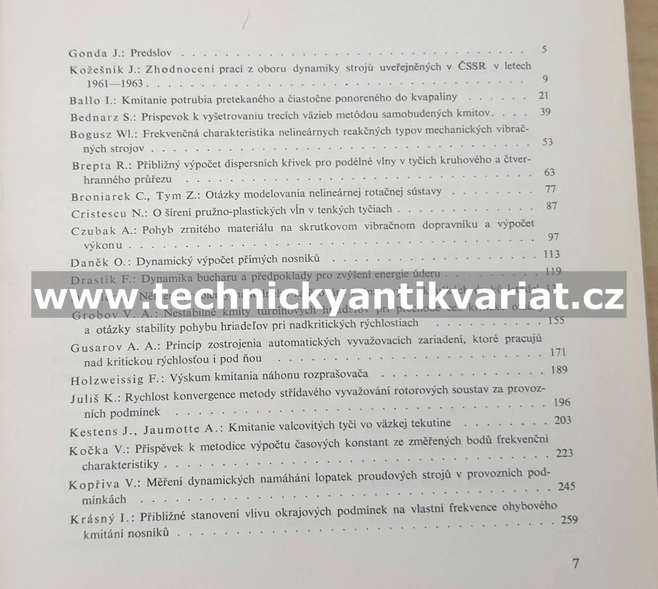 Dynamika strojov II. sborník prací (1966)