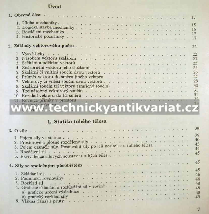 Mechanika tuhých těles a kapalin - István Szabo (1967)