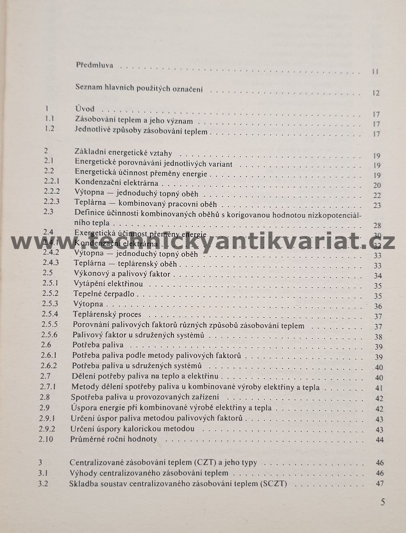 Zásobování teplem a teplárenství - J.Vlach (1989)