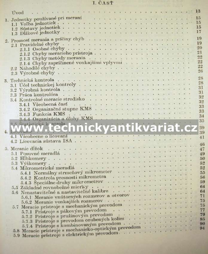 Meranie v strojárstve - Vysloužil, Zelko (1962)