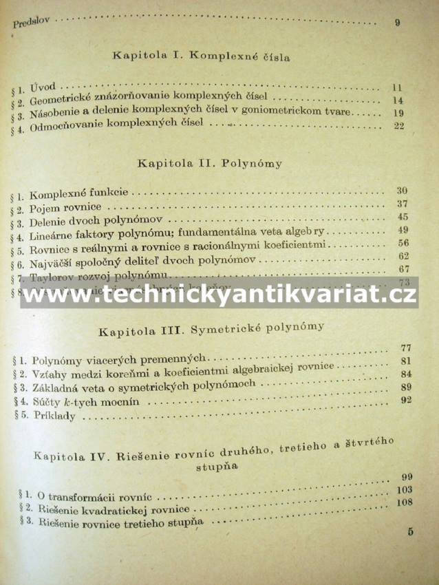 Základy náuky o riešení rovnic - Štefan Schwarz (1958)
