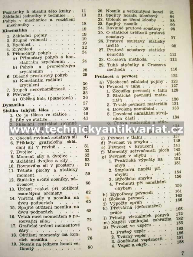 Přehled technické mechaniky - Jaroslav krutina (1954)