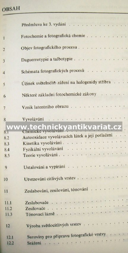 Fotografická chemie - K.W.Junge, G.Hubner (1987)