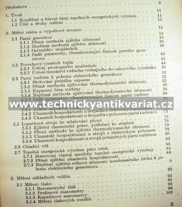 Základy měření v tepelných energetických výrobnách - Vladimír Kmoníček (1955)