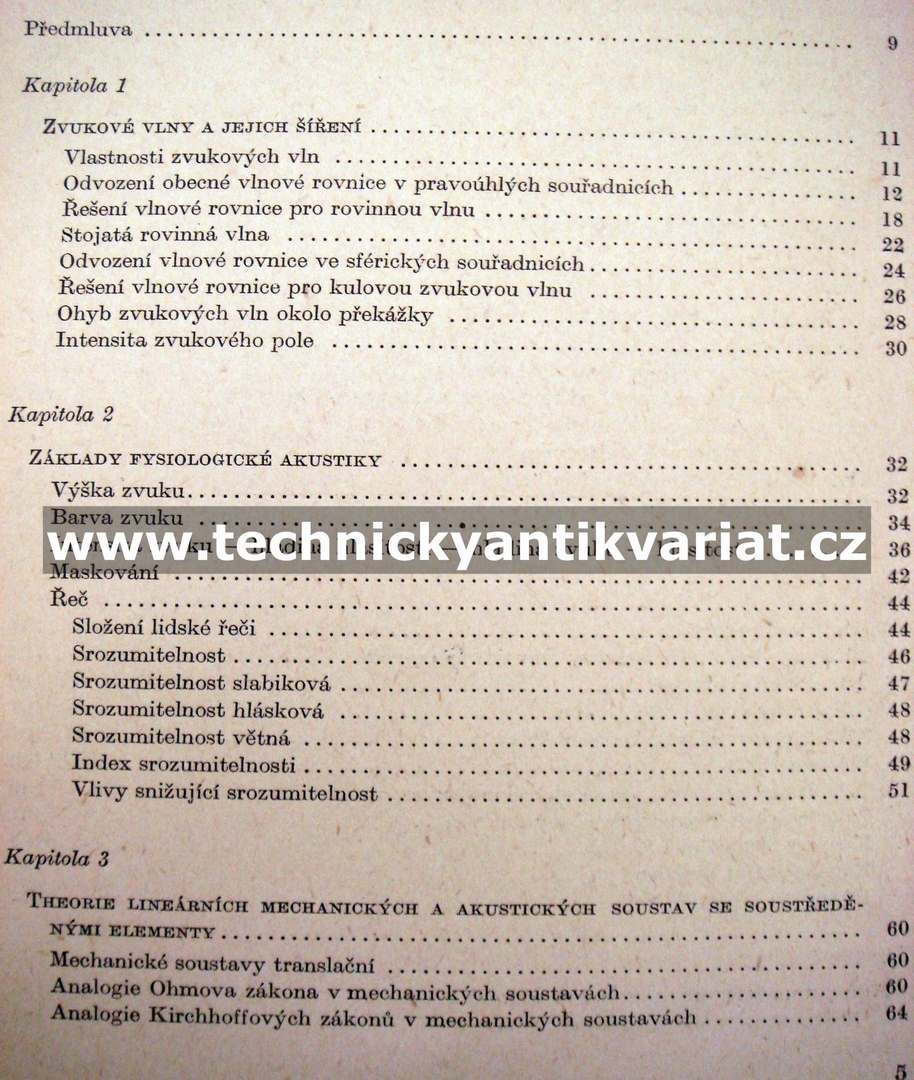 Theorie elektroakustických přístrojů