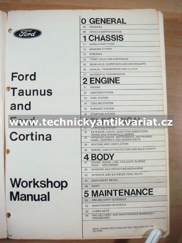 Ford Taunus and Ford Cortina - Workshop Manual (1970-1976)