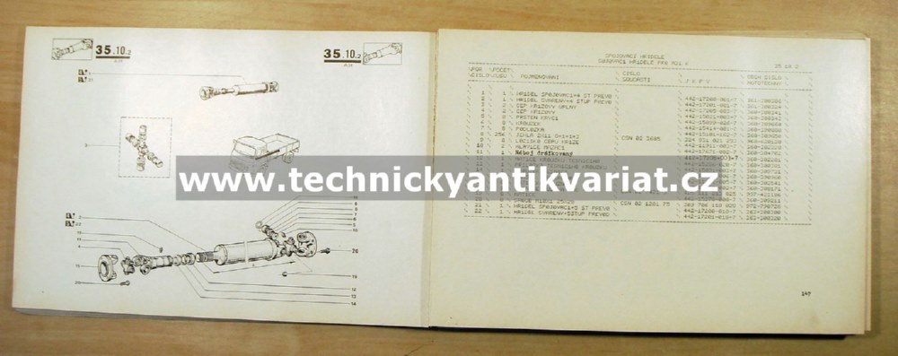 Avia A31 - katalog náhradních dílů (1983)