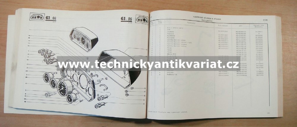 Avia A30 valník - katalog náhradních dílů (1982)