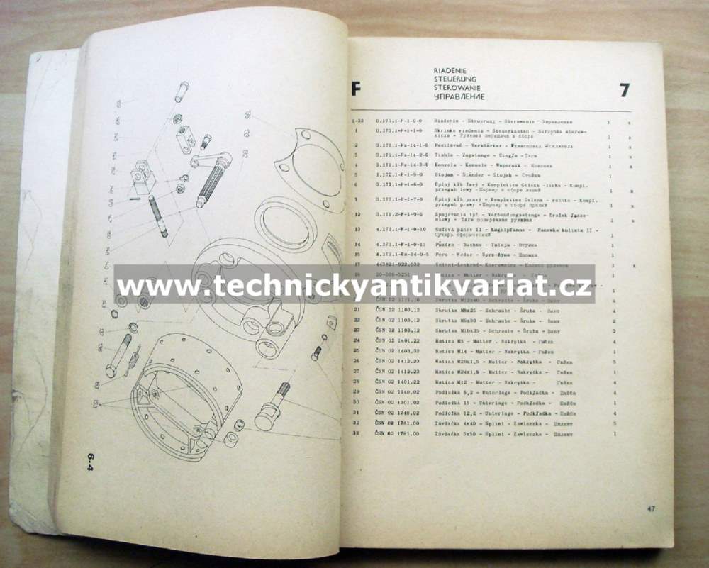 HON 053 - katalog náhradných dielov (1974)
