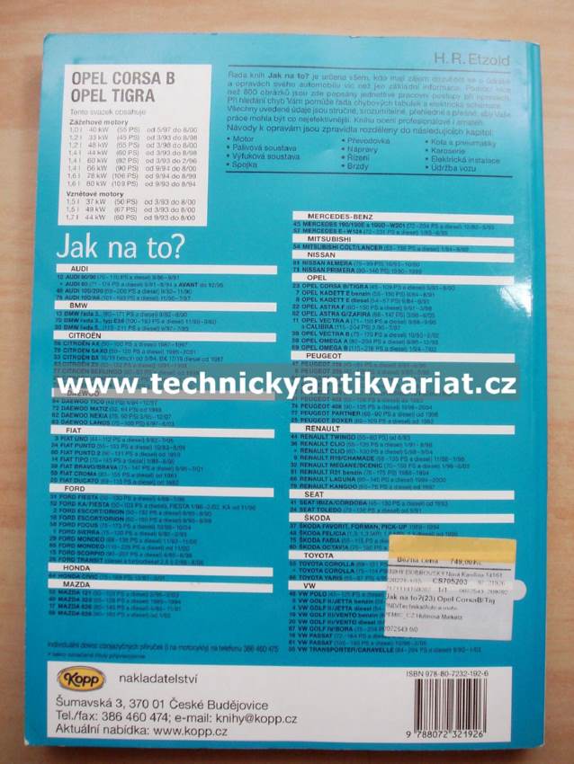 Opel Corsa B, Opel Tigra - Jak na to? (2007)