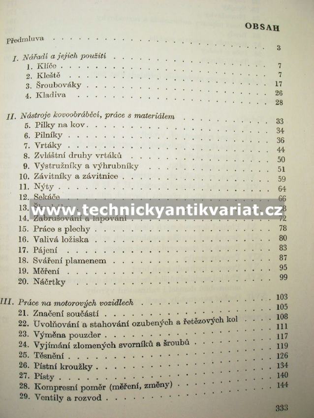 Opravy automobilů - Zdeněk Treybal (1962)