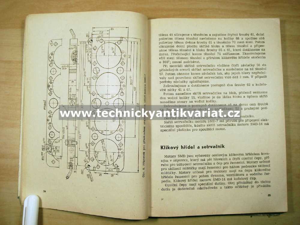 SMD motor - dílenská příručka (1965)