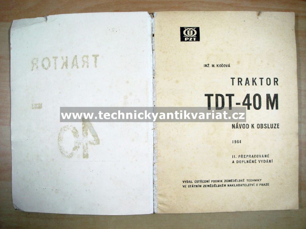 Traktor TDT40M - návod k obsluze (1964)