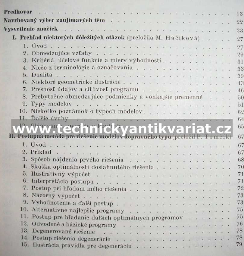 Modely riadenia a priemyselné aplikácie lineárneho programovánia I. - Charnes Cooper (1965)