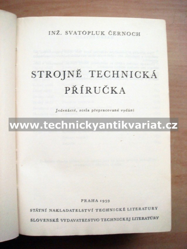 Strojně technická příručka - Svatopluk Černoch (1959)
