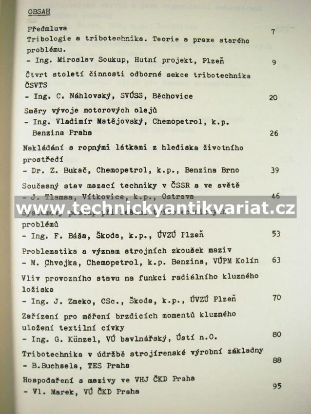 Tribotechnika v teorii a v praxi (1982)