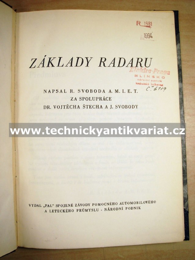 Základy radaru I. - Svoboda (1948)