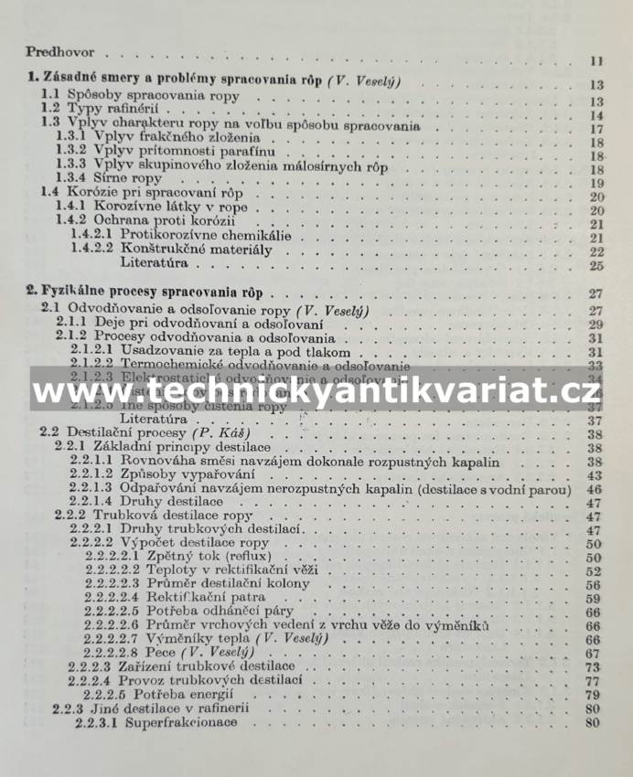 Chémia a technologia ropy II. - Václav Veselý (1967)