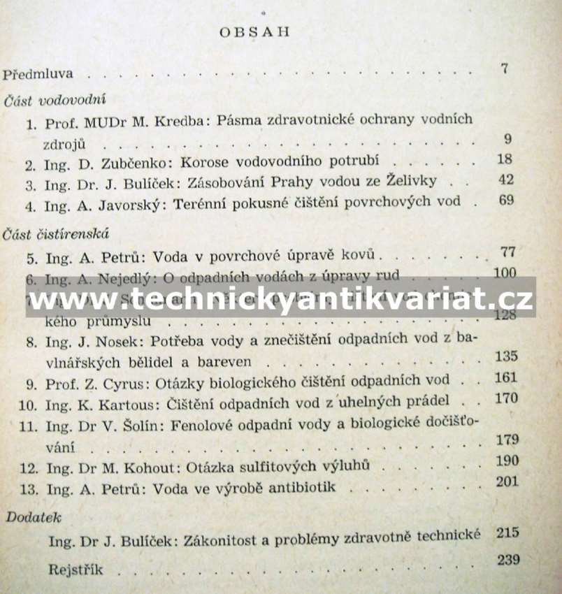 Péče o čistotu vod III. - Adolf Petrů (1954)